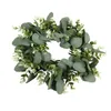 Flores decorativas Eucalipto galhos secos de boas -vindas Decoração de outono de porta de outono folhas de grinaldas Decorações penduradas Garland