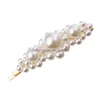 Hårklipp Barrettes New Fashion Women Pearl Barrette Beautif Hairn Pins Korean Design Hårar Styling Tools Accessories Cryst Dhgarden Dhqes