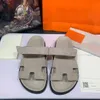 2023 Tasarımcı Terlik Erkek Kadın Kaydırıcı Chypre Ünlü Tasarımcı Sandalet Sandalları Kauçuk Kauçuk Gerçek Deri Sandeller Süet Kalın Alt Flip Flops Yaz Koç Ayakkabı