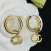 2023Designer femmes Vintage boucle d'oreille de luxe or boucle d'oreille mode Alphabet boucles d'oreilles haut de gamme bijoux hommes boucles d'oreilles