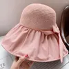 Wide Brim Hats Beautiful Fisherman Hat Windproof Strap Breathable Women Summer UV Resistant Beach Cap Soft Fishing Supplies