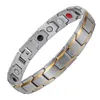 Chain Healing Bio Magnetic Bracelet Men Woman 316L Stainless Steel 4 Health Care Elements FIR Germanium Aion Bracelets 230511