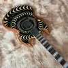 Corpo personalizado wylde guitarra elétrica hh captadores Odin bordo pescoço em estoque