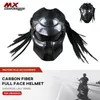 Capacetes de motocicleta Capacete de fibra de carbono Face Full Face Certificação destacável Segurança moto respirável para homens presentes