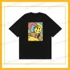 T-shirt da uomo Hip Hop T-shirt da uomo Cotone sciolto di qualità con etichetta Sorriso Stampa manica corta T230512