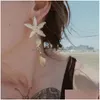 Dangle Chandelier Bohemian Asymmetry Shell Drop Earrings For Women Party Statement Starfish Gold Color Metal Summer Bride J Dhgarden Dhgkw