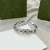 Chain Designer Bracelet G Wristchain Women 925 Silver Men Bracelets Luxury Jewelry Bee Carving 5 Size With Box 6B55