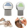 Peluquería canina Terminator Piojos Peine Piojo de acero inoxidable profesional Deshágase de manera efectiva del tratamiento de piojos de la cabeza El cabello elimina las liendres 3 colores al por mayor