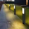 Villa de alumínio à prova d'água Luz de pilar 50/70cm moderna paisagem ao ar livre Lâmpada de lâmpada do pátio