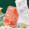 Ice Cream Gereedschap Bloem Love Ice Mold Tray Siliconen Mold Cube Cake Set Chocolade Making Decor Food Party Rose Candy Ball Jelly Heart 230512