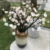 Dekorativa blommor 50 cm Artificial Plum Blossom Branch Fake Cherry Peach Plastic Wedding Festival Party Decoration