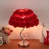 Tafellampen Europese lamp Rose Flower Night Licht Bedide Huis Bruiloft Partij Decor Decoratie Lichten Valentijnsdag Gift