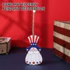 Leveringen sierhout kabouter hanger Creative Color Knome hanger Onafhankelijkheid Patriottisch hangend ornament P230512