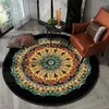 Mattor etnisk stil mandala rund kristall sammet matta soffbord tryckmatta vardagsrum sovrum stora områden dekorativ filt