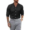 Casual shirts voor heren Hooded Jumpsuit Men Mens Big Tall Fashion Shirt gemonteerd Lange Mouw Active Tees Pack