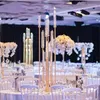 Party Decoration 10pcs)Bling Gold/sliver Long Stem Candelabra For Wedding Centerpiece Yudao153