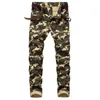 Jeans pour hommes 2023 hommes mode militaire Camouflage mâle mince tendance Hip Hop droite armée vert poche Cargo Denim jeunesse marque pantalon