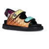 Sandalet Sandalias de Mujer Marka Kadın Ayakkabı Ayakkabı Günlük Dış Ticaret Büyük Renkli Kalın Alt Plaj 230512