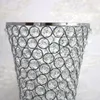 Vaser 10st) Metall Crystal Flower Stand Centerpieces Wedding Centerpiece Trumpet för festhändelse Heminredning 1368