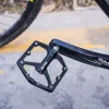 Pedały rowerowe ZTTO MTB CNC stop aluminium ultralekki płaski pedał AM Enduro Bike łożyska 916 Nić Duży obszar dla żwiru JT07 230511