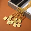 18k gold block designer pendant necklaces for women girls brand luxury link chain short choker letters necklace nice jewelry wholesale brand name