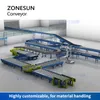 Zonesun ZS-FCR600 Гибкий конвейер-резиновый резиновый покрытый питаемые ролики Multi Wedge v Ремейные ремни Обработка.