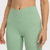 L-199 Calzamaglia a vita alta Pantalone a vita alta Pantaloni da yoga elastici No T-Line Leggings da donna Pantaloni sportivi da donna Senso nudo Pantaloni fitness