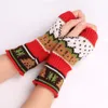 Five Fingers Gloves Wool Fashion Women Arm Warmers Winter Fingerless Christmas Knitted Mittens Soft Warm Long Casual 2023