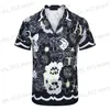 メンズカジュアルシャツ2023新しいデザイナーデザイナーTシャツamiirrメンズシャツファッション印刷