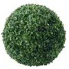 装飾的な花屋外人工植物偽のトピアリーツリーリースボールグローブボックスウッドラウンド木製シミュレーションミラノ