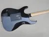 Factory 6 Strings Glossy Black Electric Guitar met schedelinleg, bieden logo/kleur aanpassing aan