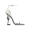 Opyum Дизайнерские сандалии Cassandra на высоком каблуке Женская обувь Модные металлические кожаные банкетные вечерние туфли на шпильке Роскошные модельные туфли на каблуке