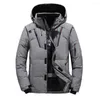 Men's Down High Quality Thick Warm Winter Jacket Men Hooded Thicken Duck Parka Coat Casual