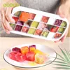 Ice Cream Tools ECOCO 24/Grid Silicone Ice Cream Mould Ice Cube Tray Popsicle Barrel Diy Mold Dessert Ice Cream Mold With 230512