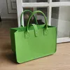 Shopping Bags New Shopping Handbag Women's 2023 Handbag Large Capacity Open Fashion Felt Shopping Designer Tote Woven Bag Shop Online China