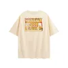 Camisa Fashion Galleryes Brand Fog High Street Loose Migos Branded Water Wash Oversize T-shirt Manga Curta JAII