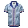 6 2023Neues Kurzarmhemd mit Aufdruck, hochwertiges Designer-Hemd aus echter Seide für Herren und Damen, Poloshirt, Größe M, L, XL, 2XL, 3XL#09