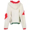 329 2023 Letnia marka pasa startowego Sweter w tym samym stylu Sweter z kapturem z kapturem Białe ubrania modne Wysokiej jakości Women Mingmo
