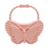 Torby wieczorowe 2023 Candy Color Butterfly Torebka Trenda Pvc Jelly Mini Fashion for Ladies Girl