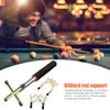 Acessórios de bilhar Billiards Reputável Ponte de bilheteria Stick Bridge com Rack de suporte cruzado telescópico de cabeça substituível Tabela 230512