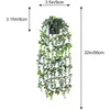 Decorative Flowers Artificial Vine Plants Hanging Ivy Green Leaves Garden Decoration Garland Grape Fake Greenery Plant Home Accessories