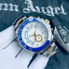 Mens Watch Designer Luxury Watches 42mm glidande rörelse Rostfritt stål Rem Automatisk mekanisk lysande vattentät rörelse Män armbandsur TAG HEUERITY