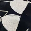 Kadınlar iki parçalı pantolon adogirl el tığ işi iki parça yaz plaj kıyafetleri kadınlar seksi dantel yukarı sutyen üst içi boş out fishnet pantolon pantolon tatil kıyafeti t230512