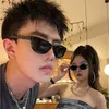Frames Cat's Eye Fashion Cool American Small Face Female Sun Protection Advanced Sense INS Spicy Girl Street Photo Sunglasses Male-