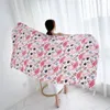 Women's Swimwear 90x185cm Cotton Linen Print Summer Beach Dress Bikini Sarong Wrap Scarf Flower Long Women Brazilian Swimsuit Bathing Coverups 230511