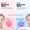 Face Massager Large Beauty Ice Hockey Energy Crystal Ball Mas Facial Cooling Globes Water Wave For Eye Mass Skin Care 2Pcs/Box Drop Dhkeu