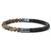 Braccialetto di perline in pietra naturale fatto a mano antico Bracciale in legno di cocco per uomo Yoga Balance Braclet per gioielli da meditazione maschile Homme