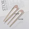 Hair Clips Women Temperament Accessories U-Shaped Sticks Headdress Plug Metal Retro Elegant Meatball