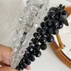 Hair Rubber Bands Flower Beaded Winding Threedimensional Headband Fashion Accessorie Crystal Pearl Braided bands Cute Hoop 230512