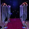 Party Decoration 6pcs)110cm Tall)Factory Wholesale Decorative Crystal Wedding Table Centerpiece Flower Stand Yudao1313